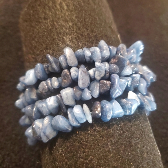 DENIM LOOK BEADED BRACELETS (4-piece) - Picture 1 of 5